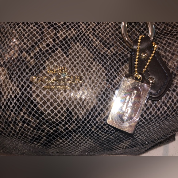 Coach Collette Satchel Python Leather Bag (2014) NWOT - Picture 6 of 15